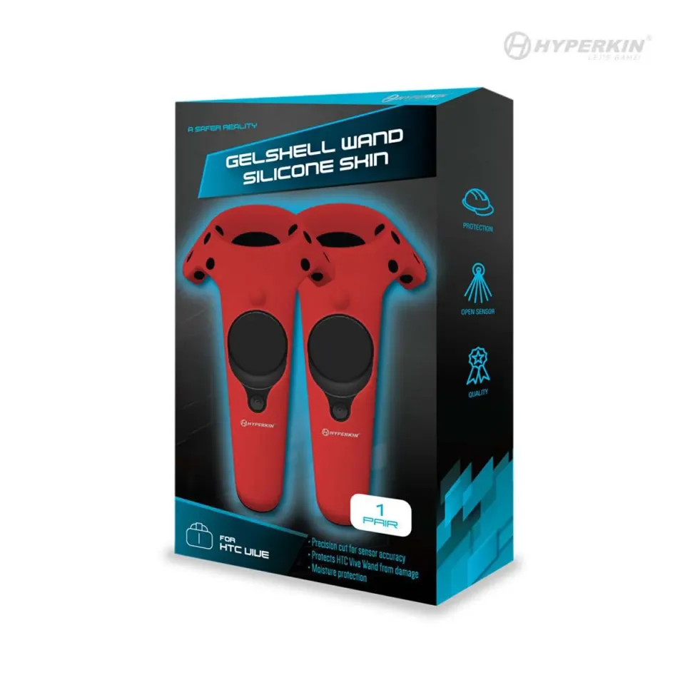 Hyperkin GelShell Wand siliconen hoes rood 2-pack valbescherming