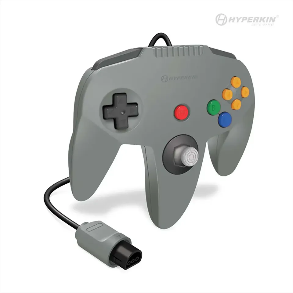 Hyperkin Captain controller N64 grijs met 3m kabel