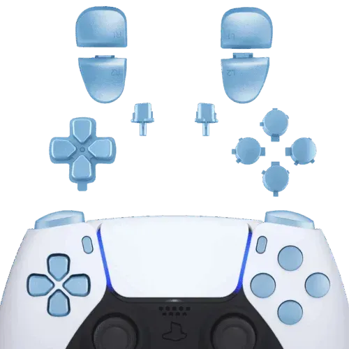 Clever Gaming Button Kit knoppenset titanium blue