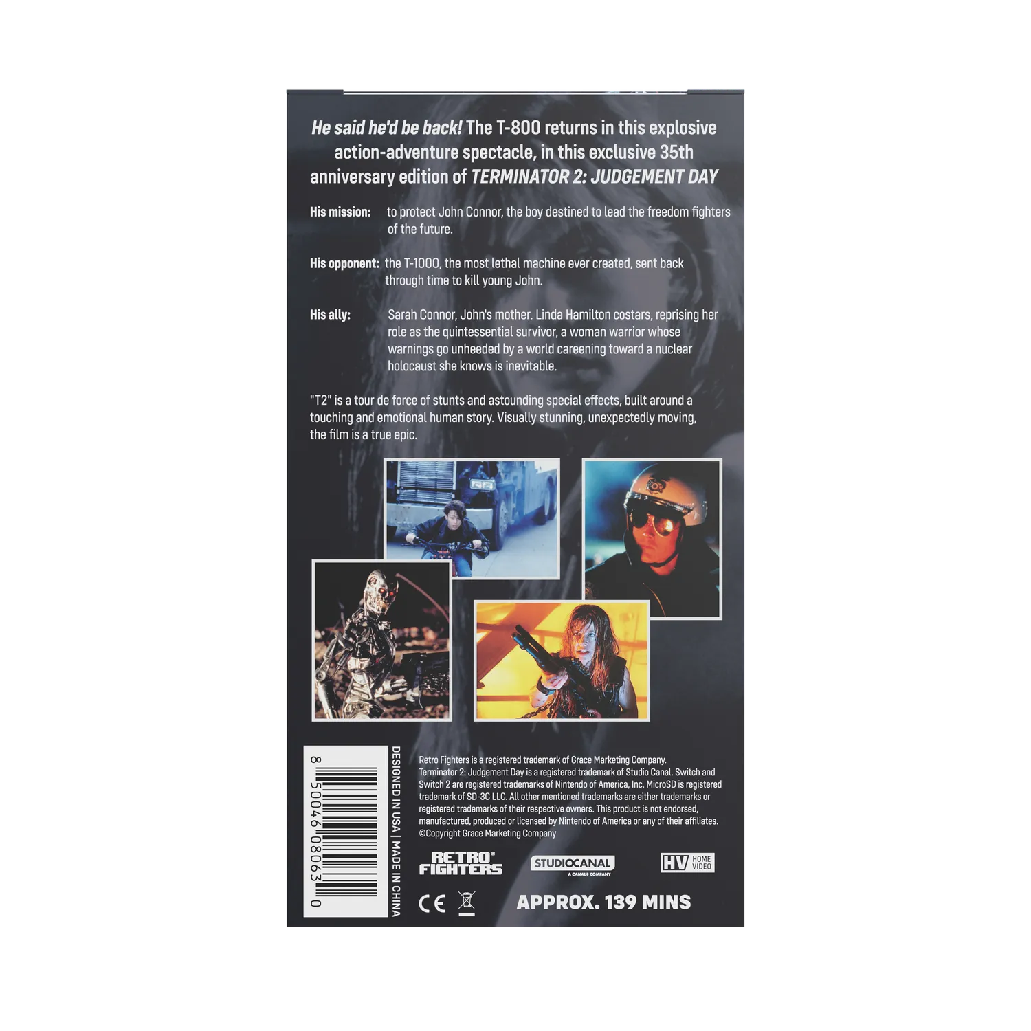 Hyperkin Terminator 2 VHS Game Case Switch 12-vaks