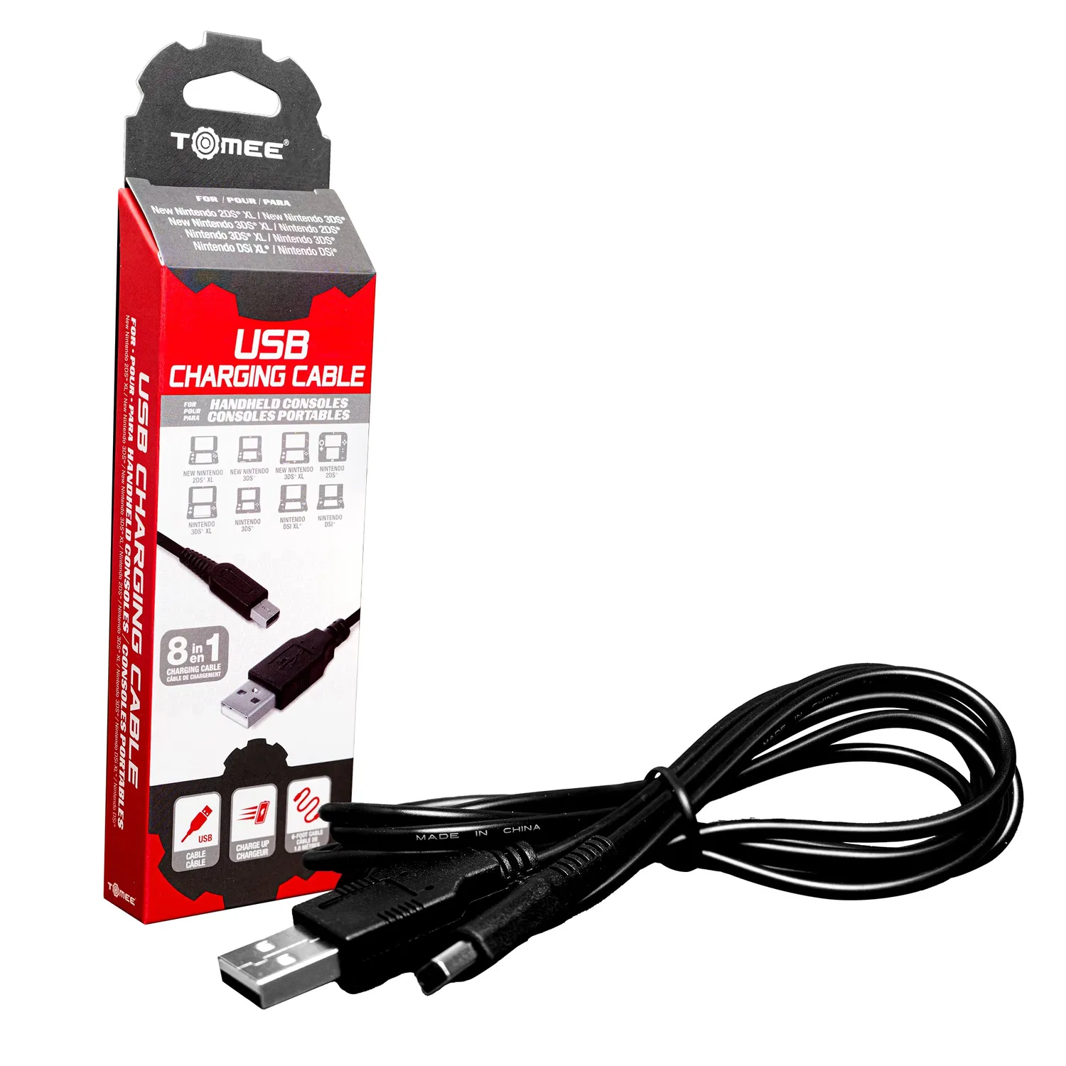 Tomee Nintendo 2DS 3DS DSi USB-oplaadkabel oplader
