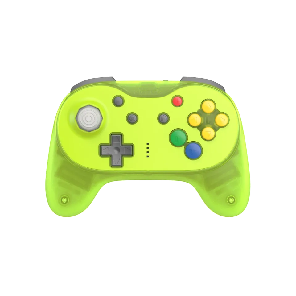 Hyperkin Brawler64 N64 Pro draadloze controller groen hall