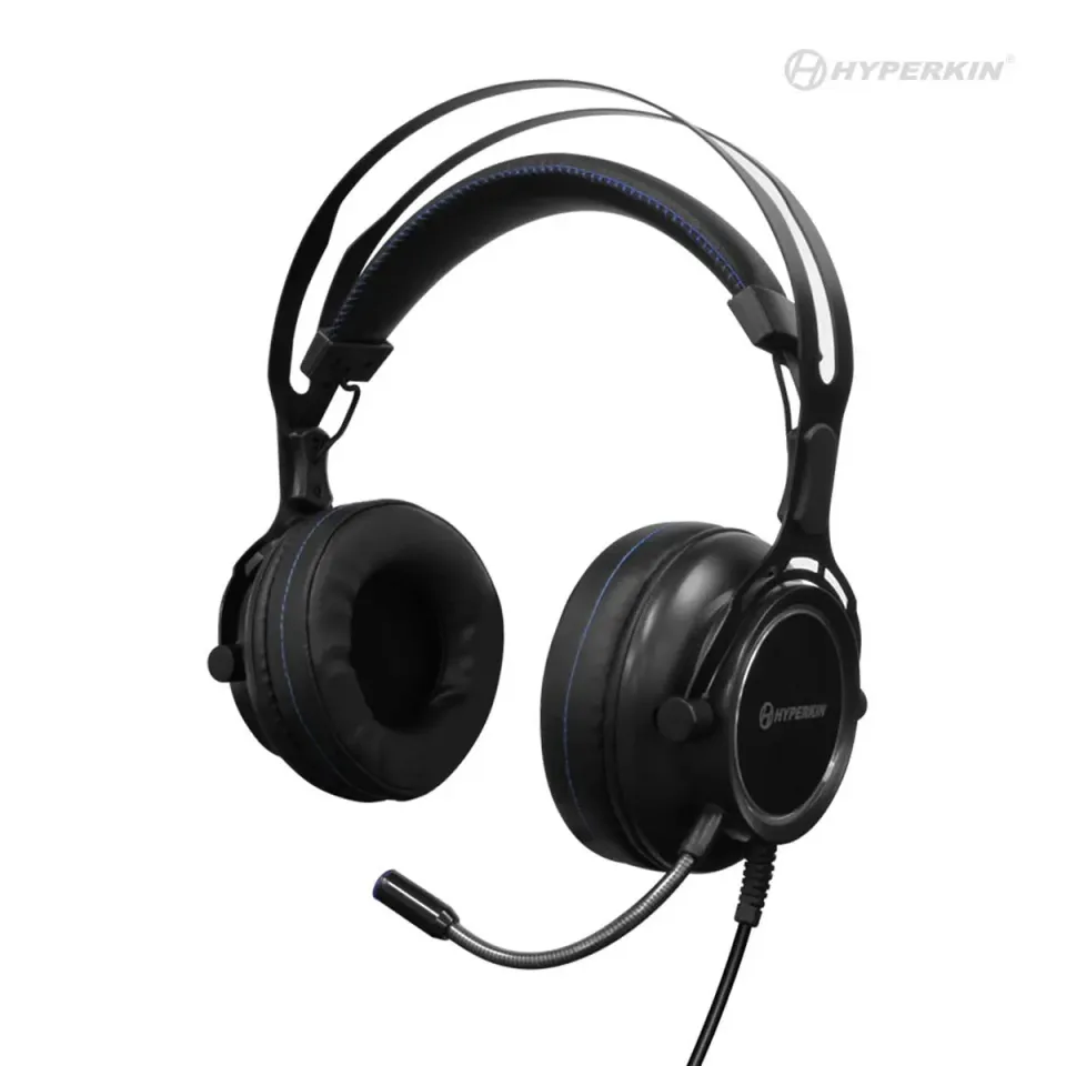 Hyperkin UltraWave USB gaming headset blauw verlicht