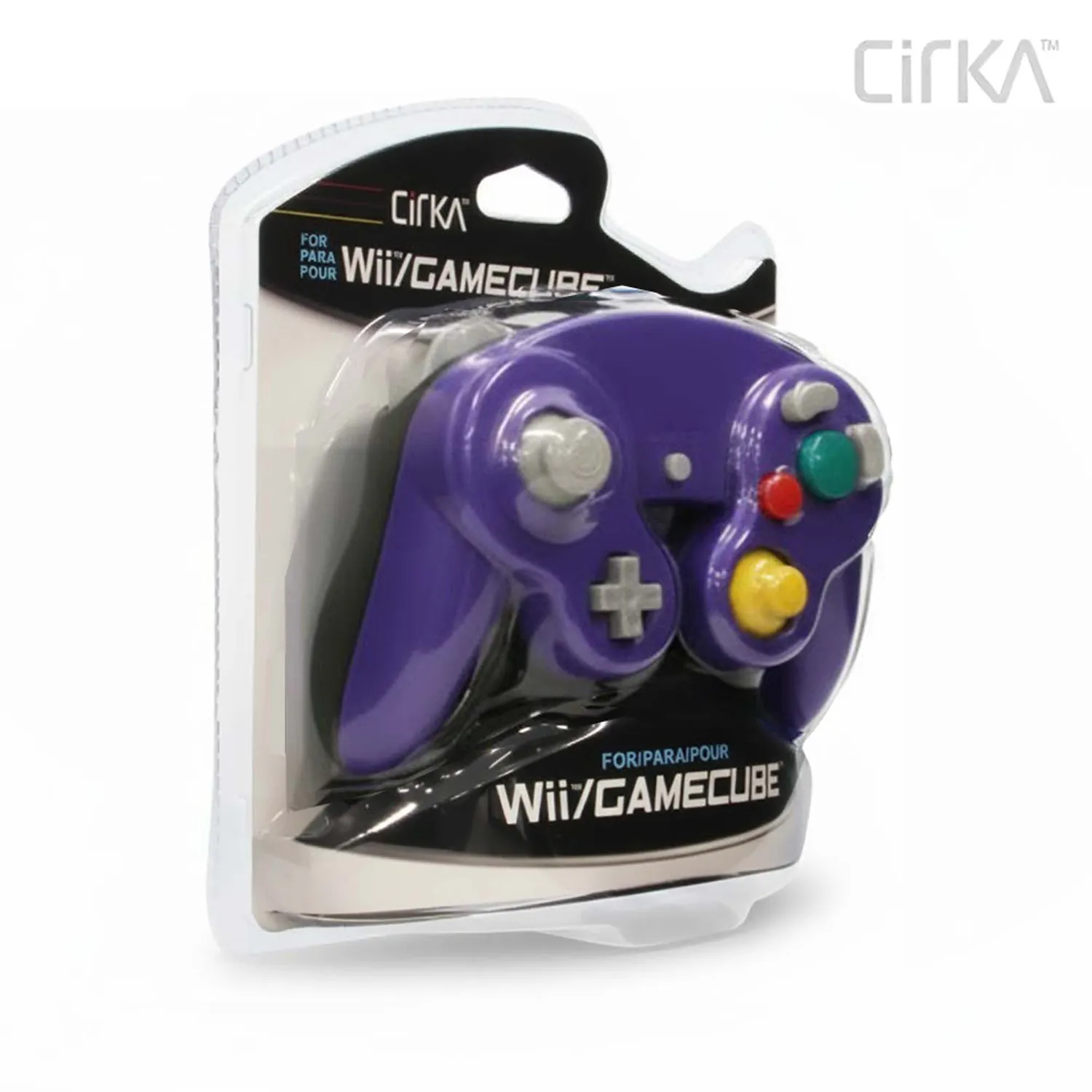Hyperkin CirKa bedrade controller paars-zwart GameCube Wii