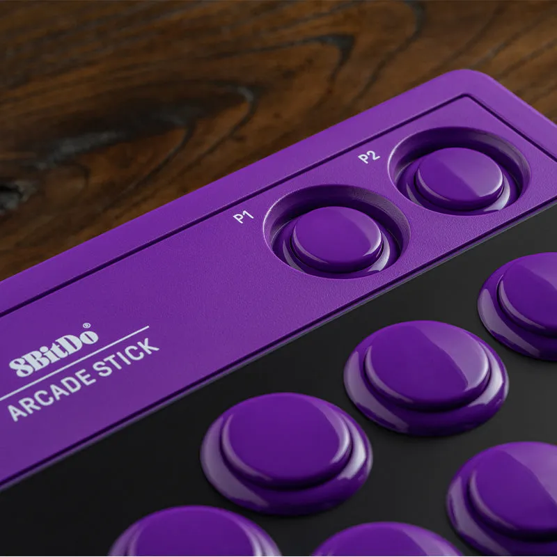8BitDo Arcade Stick vechtstick controller paars draadloos