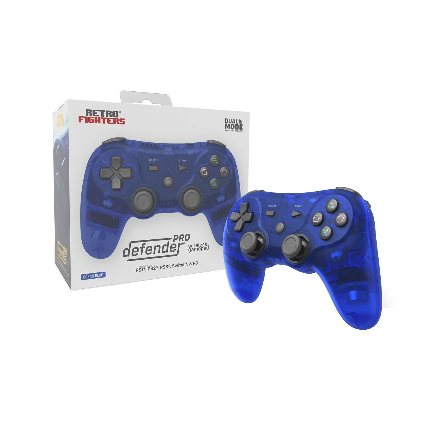 Hyperkin Defender Pro Series draadloze controller blauw