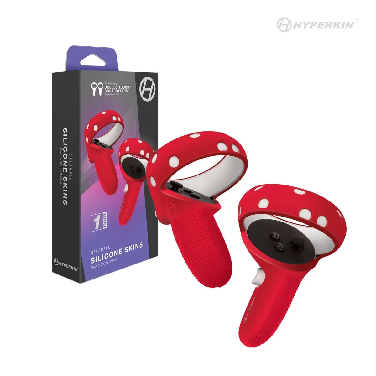 Hyperkin GelShell Quest 2 controller hoes rood antislip