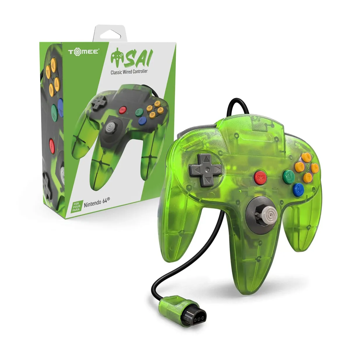 Hyperkin N64 Bedrade Controller Cyanine Jungle