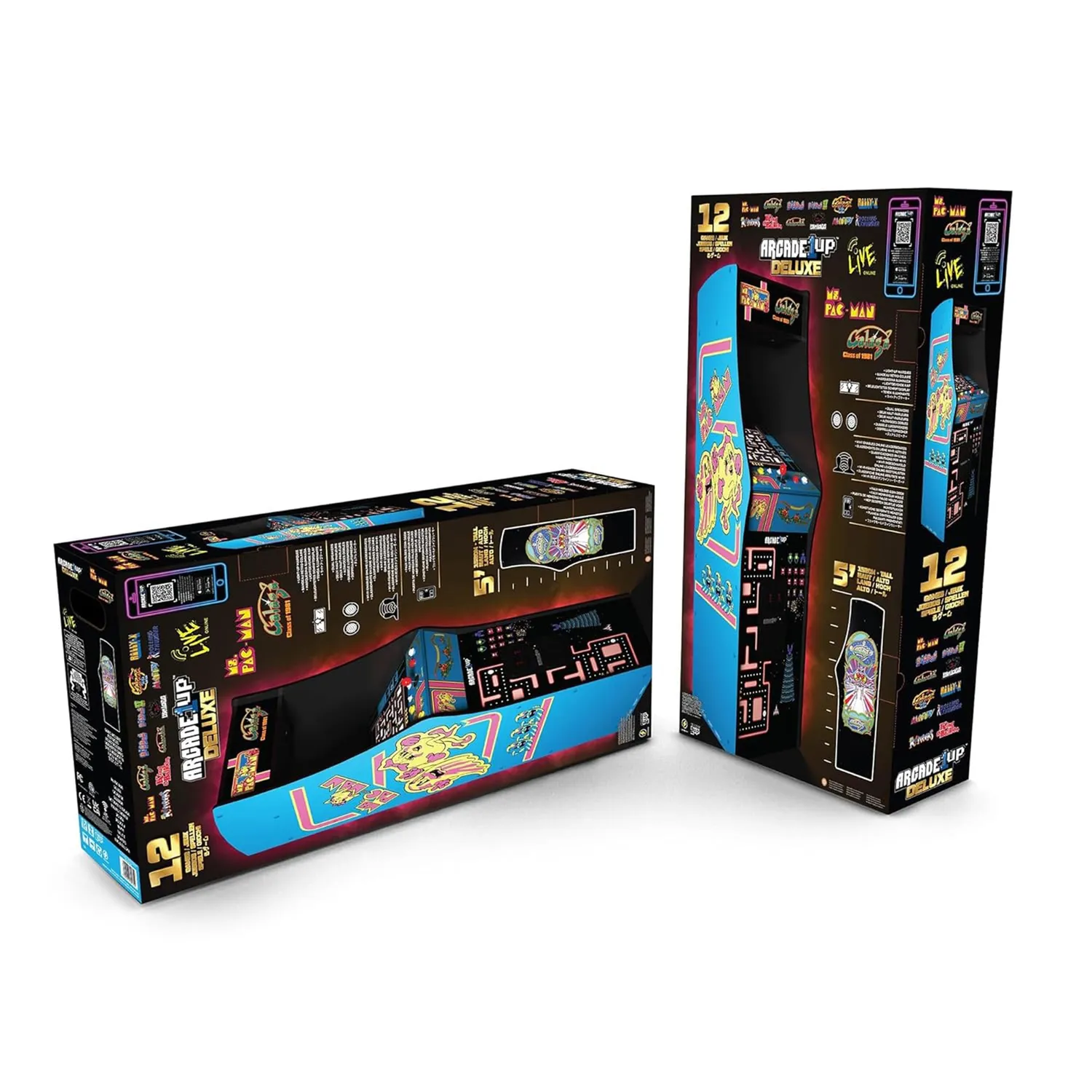 Arcade1Up Ms Pac-Man Galaga 81 Deluxe arcadekast wifi