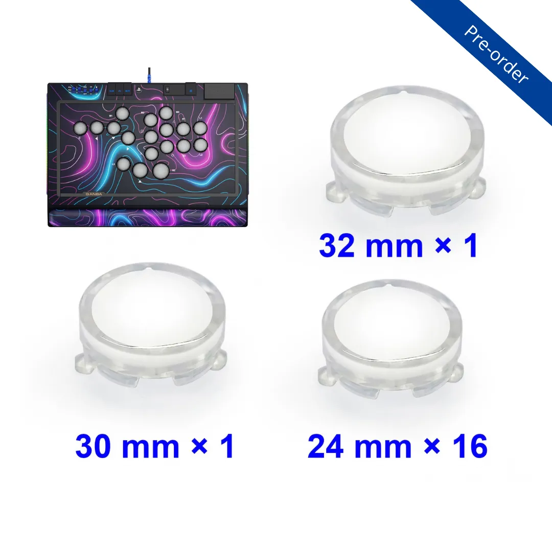 Qanba Sapphire S1 button caps 18 stuks