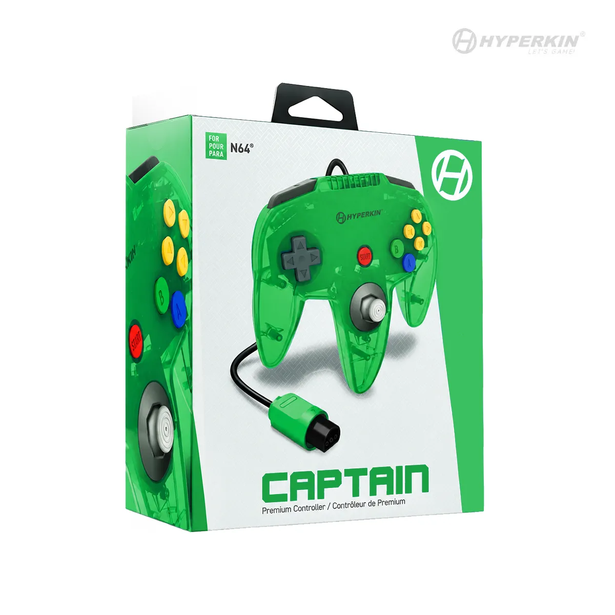 Hyperkin Captain bedrade controller limoengroen N64