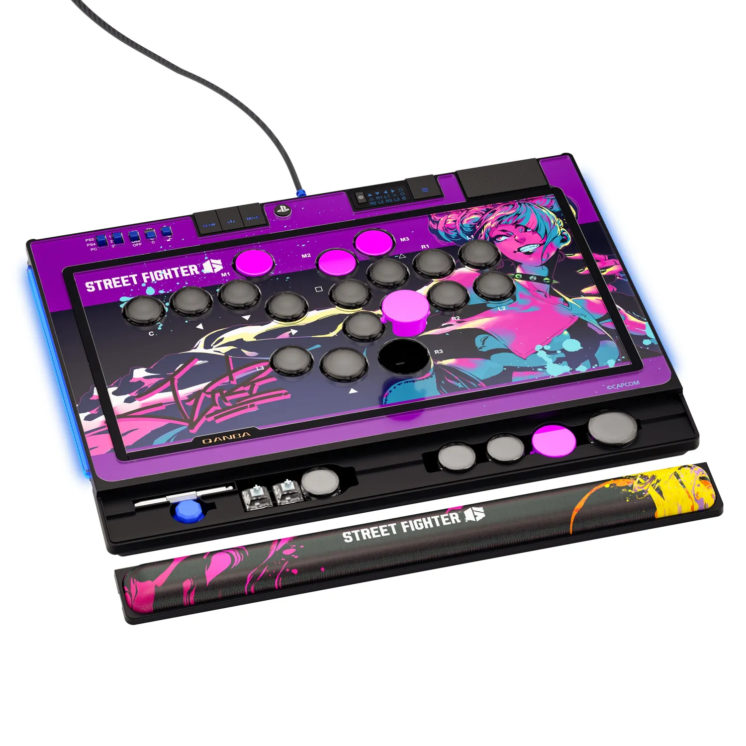 Qanba Sapphire Street Fighter Juri leverless controller Juri editie