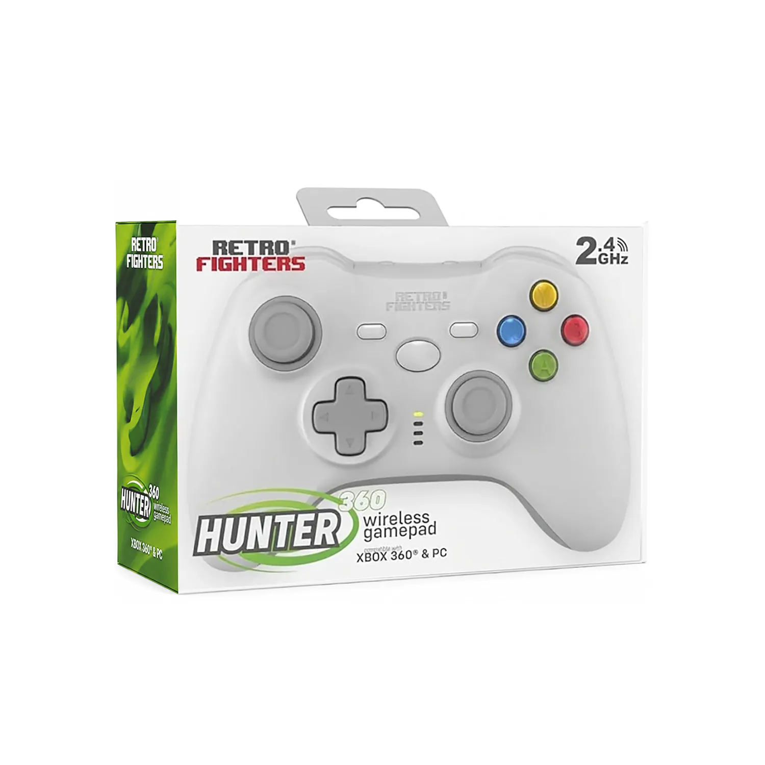 Hyperkin Hunter 360 draadloze controller wit Xbox 360