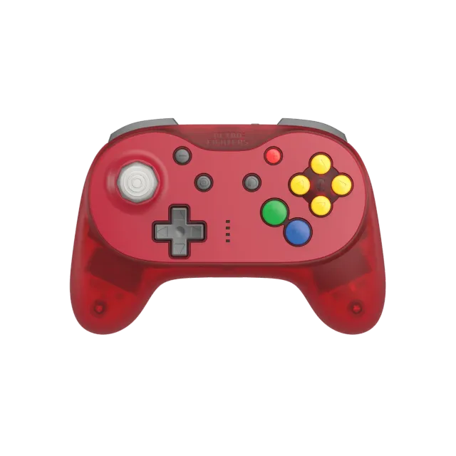 Hyperkin Brawler64 N64 Pro controller watermelon rood hall effect