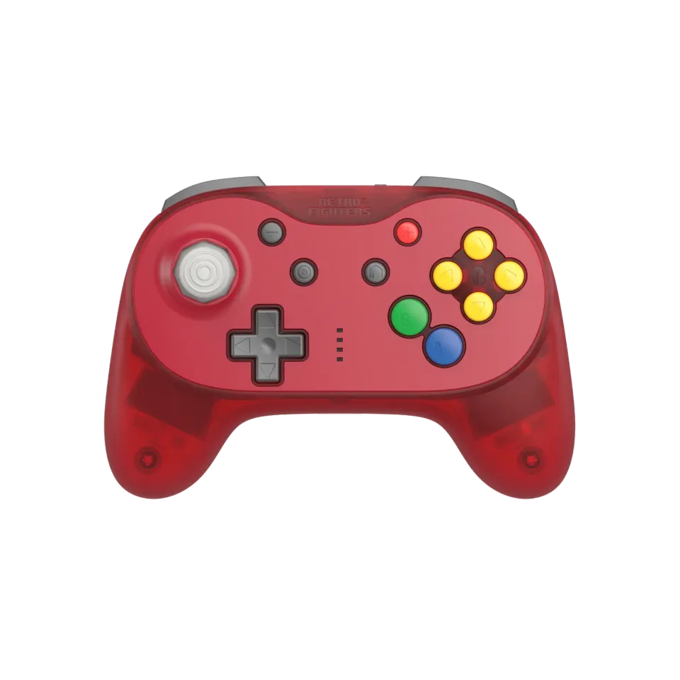 Hyperkin Brawler64 N64 Pro controller watermelon rood hall effect
