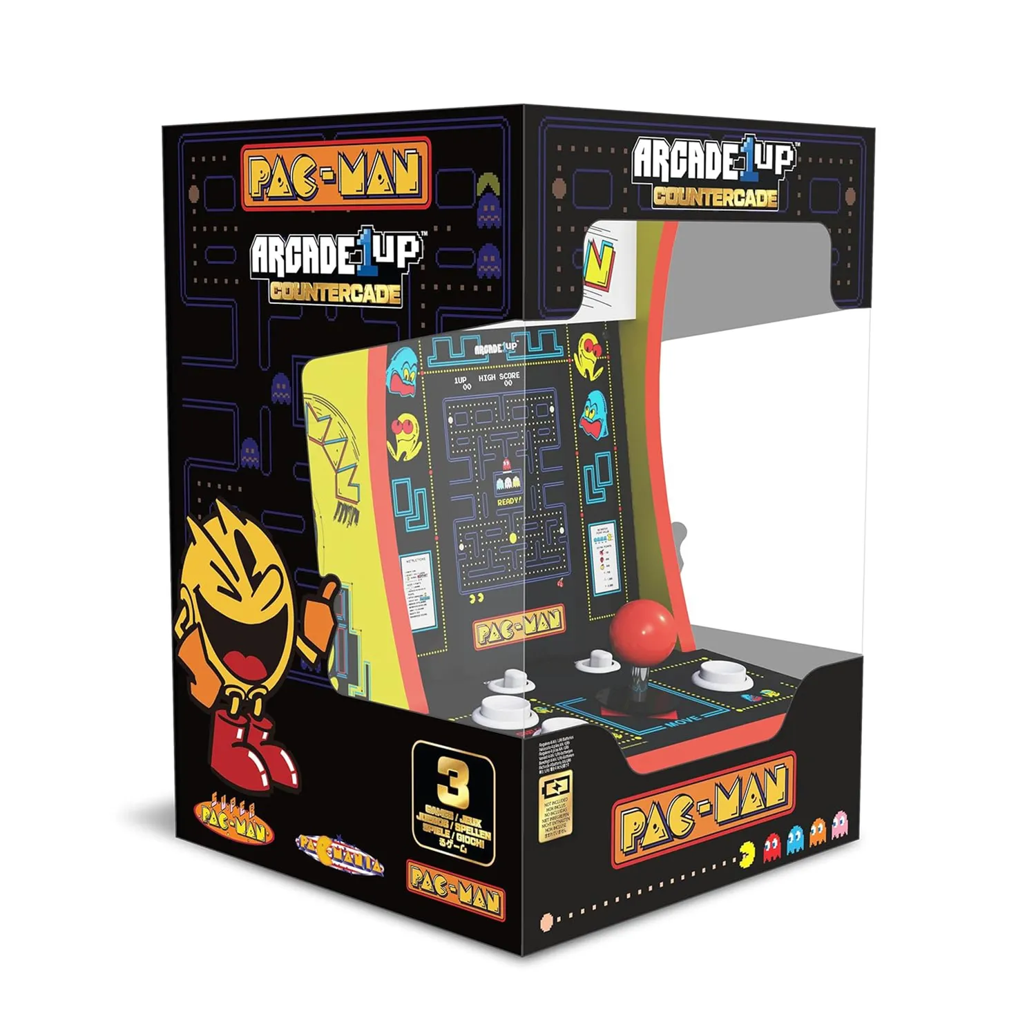 Arcade1Up Pac-Man Countercade arcadekast 7 inch 3 games