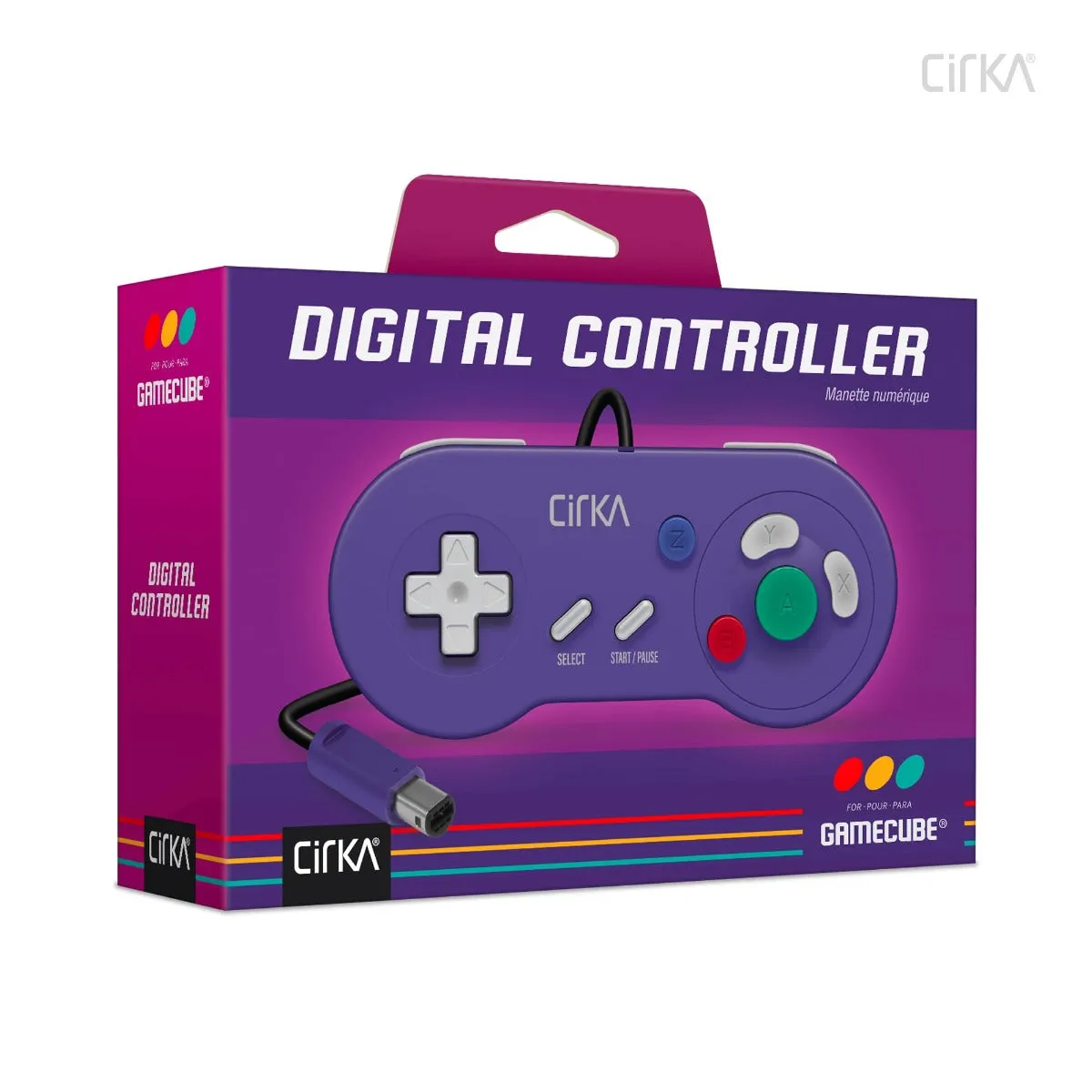 Hyperkin Digital Controller controller paars GameCube 3m kabel