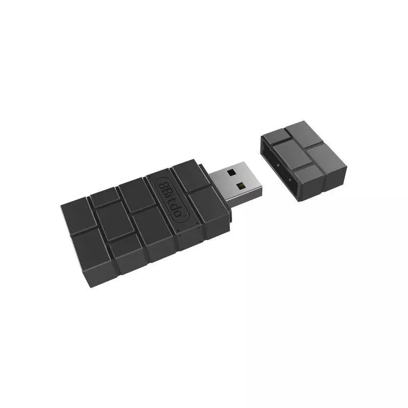 8BitDo USB Adapter 2 bluetooth adapter zwart Switch PC