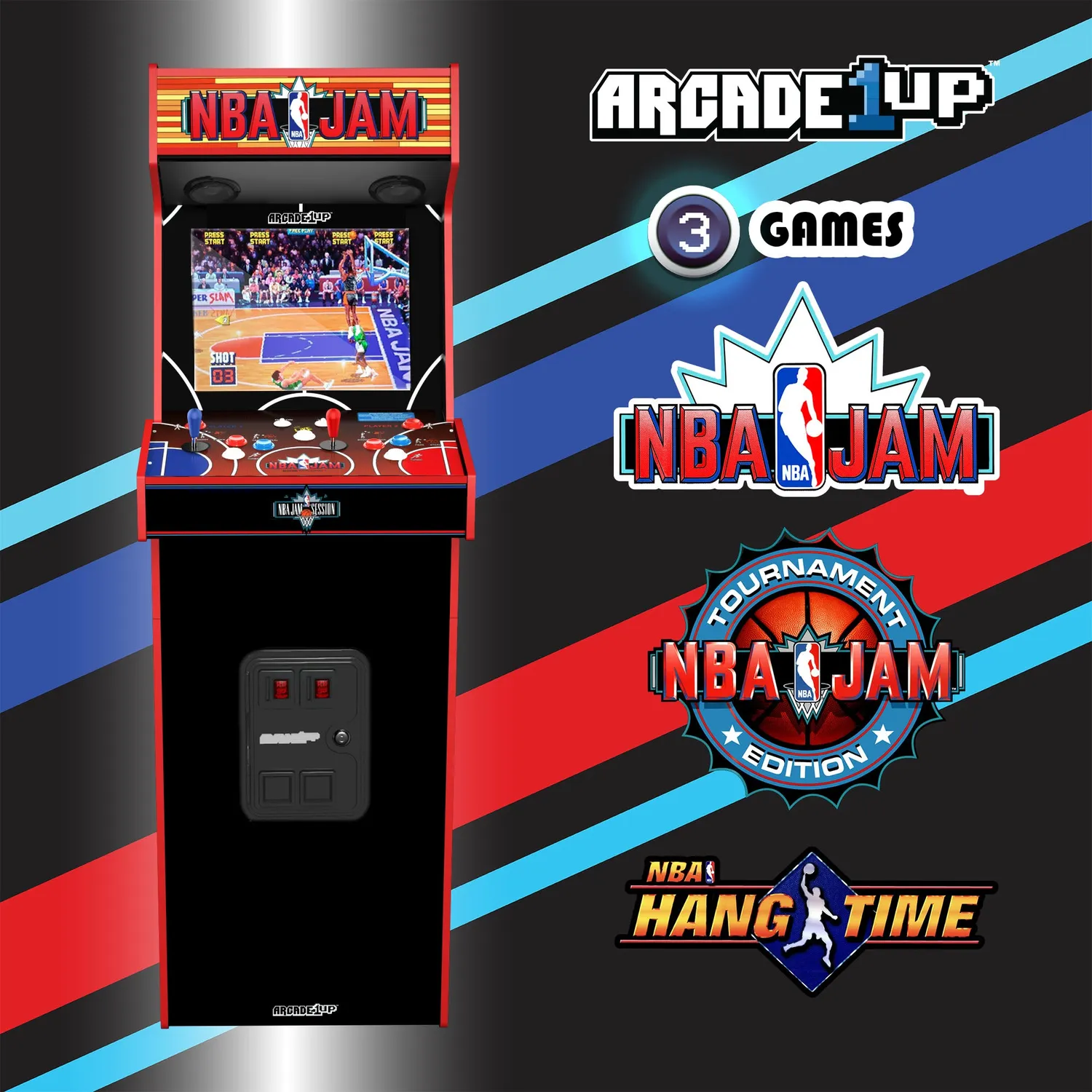 Arcade1Up NBA Jam Deluxe arcadekast 2 spelers wifi
