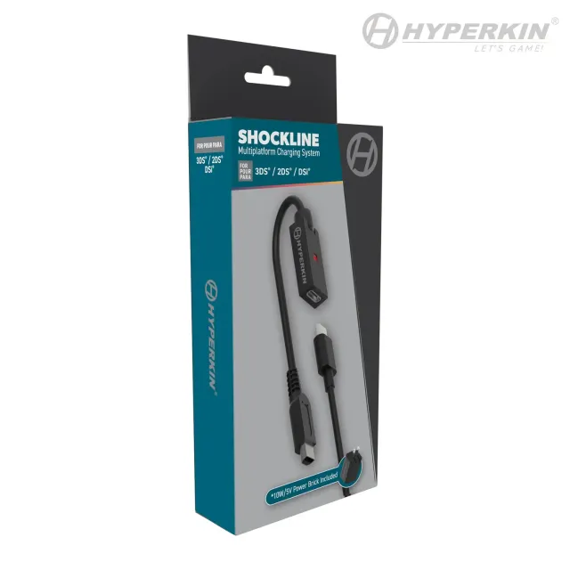 Hyperkin ShockLine USB-C oplader 3DS 2DS DSi 10W