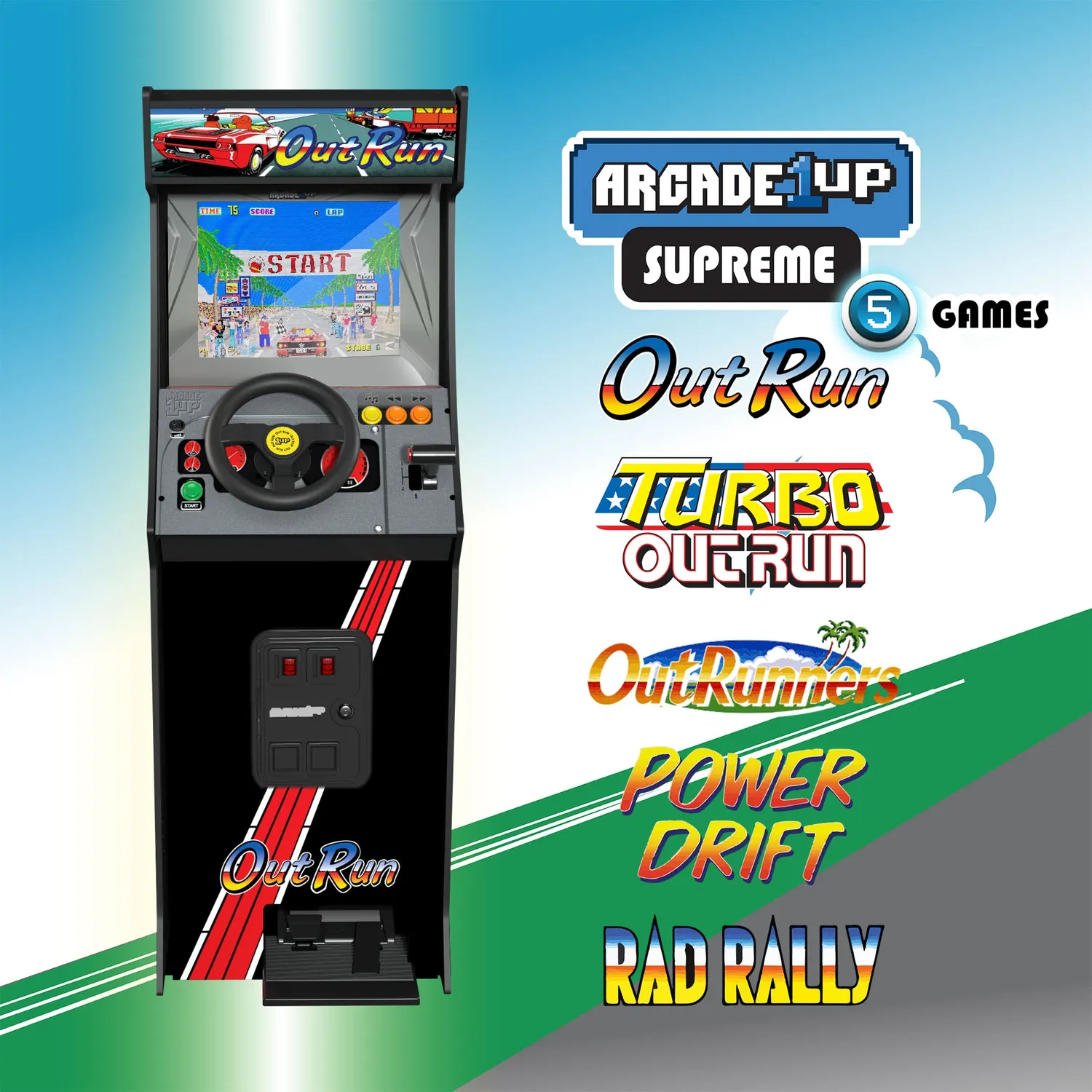 Arcade1Up OutRun Supreme Series arcadekast met stuur