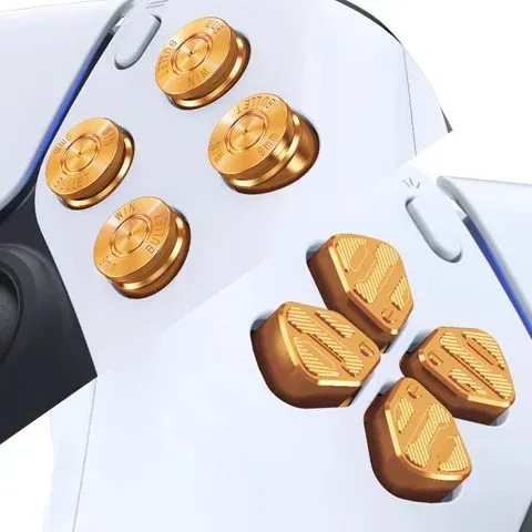 Clever Gaming actieknoppen + Dpad Bullet Gold set