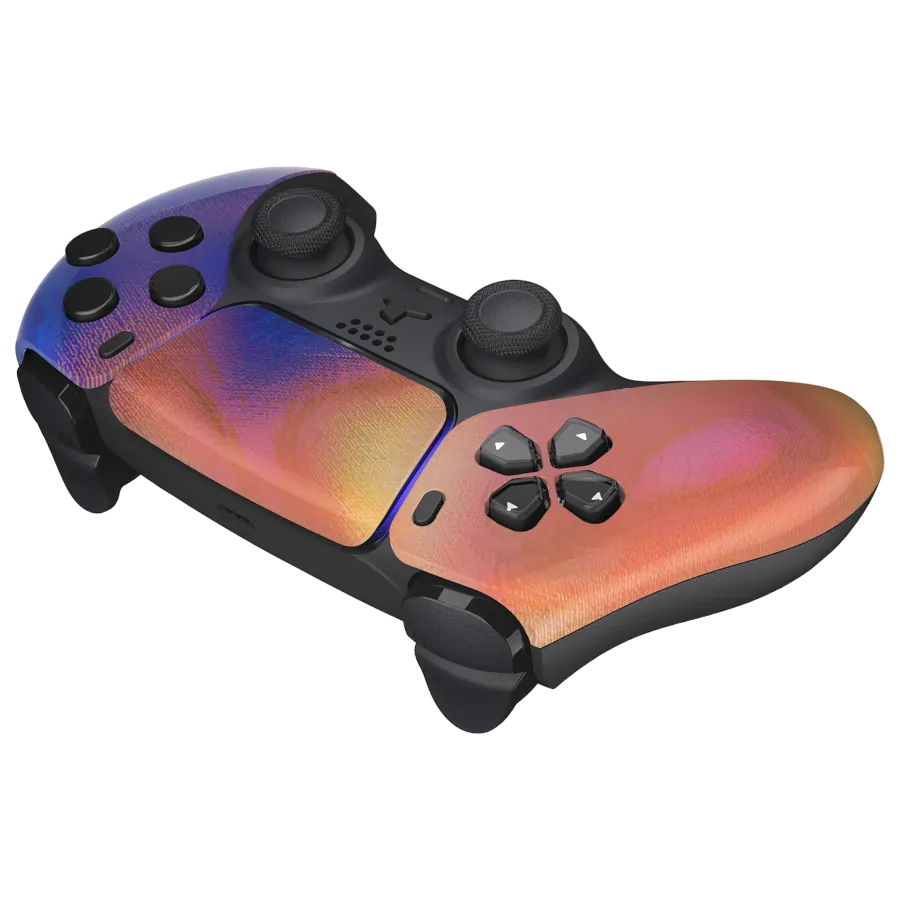 Clever Gaming Abstract Brushes PS5 controller met penseelprint