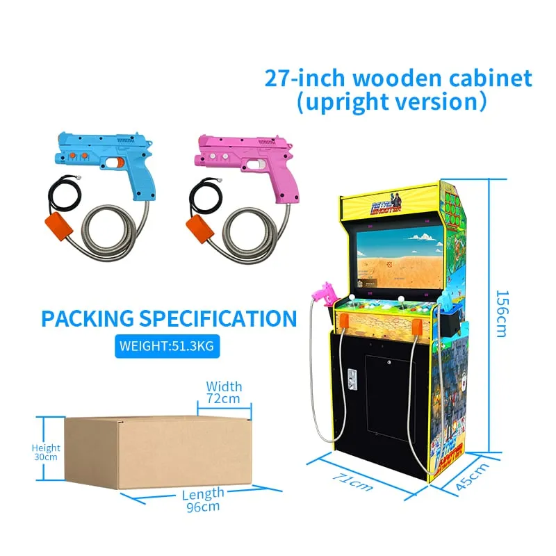 Retro Shooter Cab Arcadekast Voor Lightguns Compact