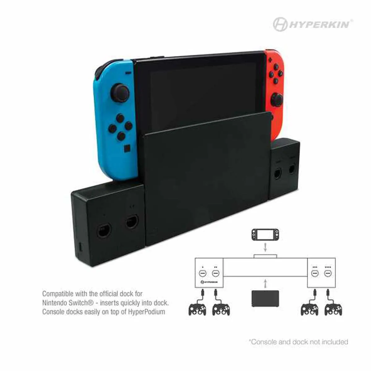 Hyperkin HyperPodium 4-poort controller hub GameCube