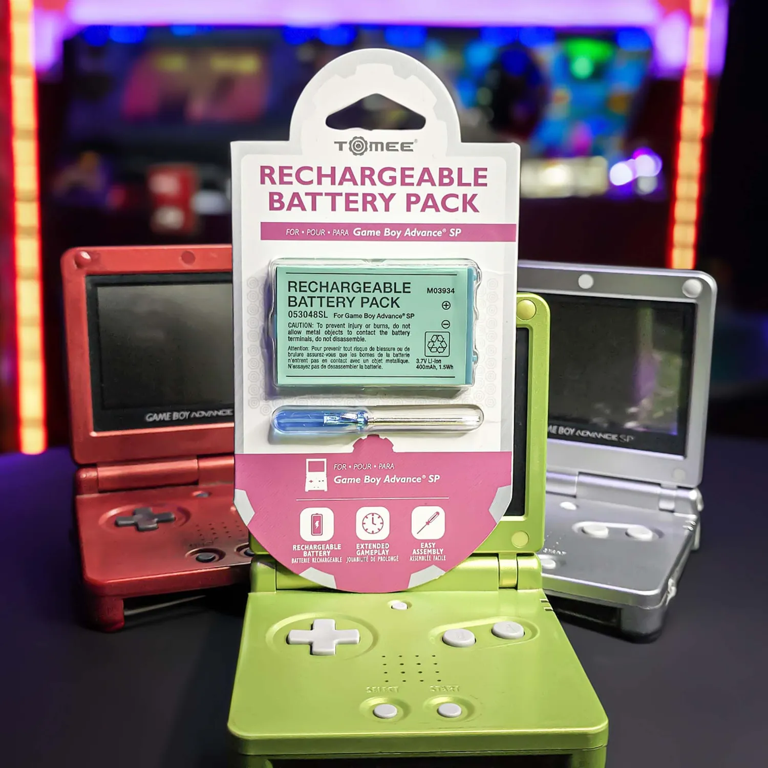Hyperkin Game Boy Advance SP accu 400mAh oplaadbaar