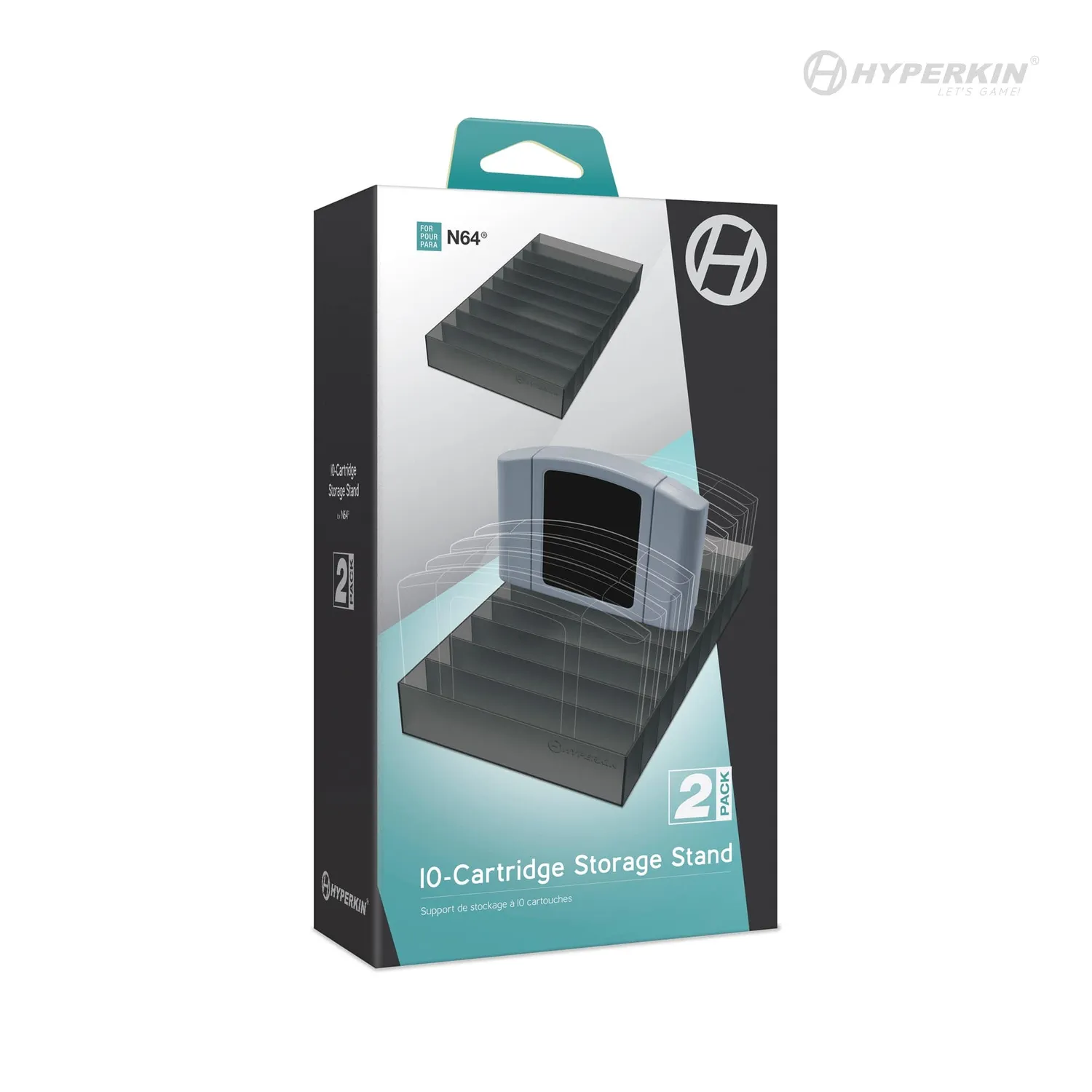 Hyperkin N64 cartridge stand 10 stuks 2-pack