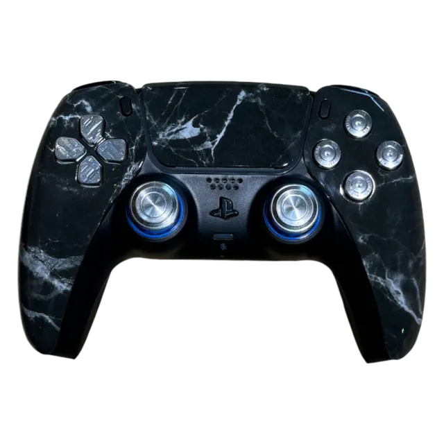 Clever Gaming Silver Marble PS5 controller zilver marmer
