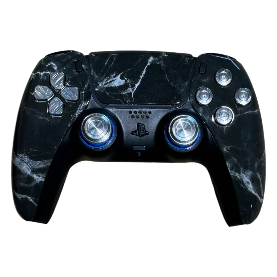 Clever Gaming Silver Marble PS5 controller zilver marmer
