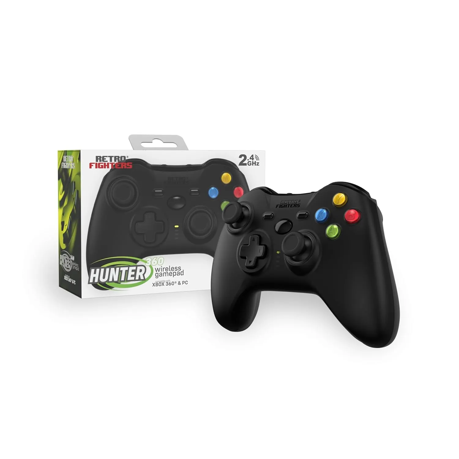 Retro Fighters Hunter 360 draadloze controller zwart Xbox