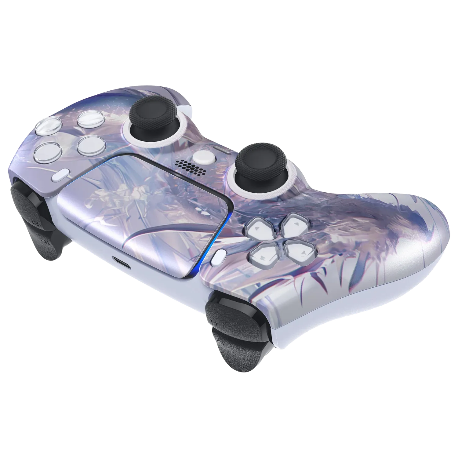 Clever Gaming Arctic Dragon PS5 controller ijsdraak design