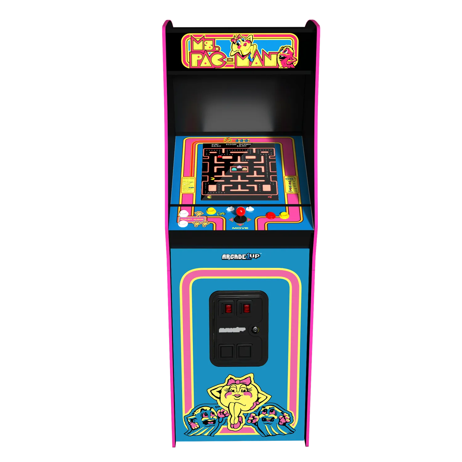 Arcade1Up Ms. Pac-Man Deluxe arcadekast 17 inch 7 games