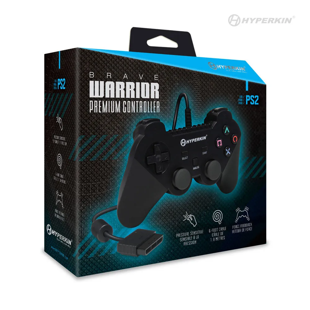 Hyperkin Brave Warrior bedrade PS2 controller trilmotor