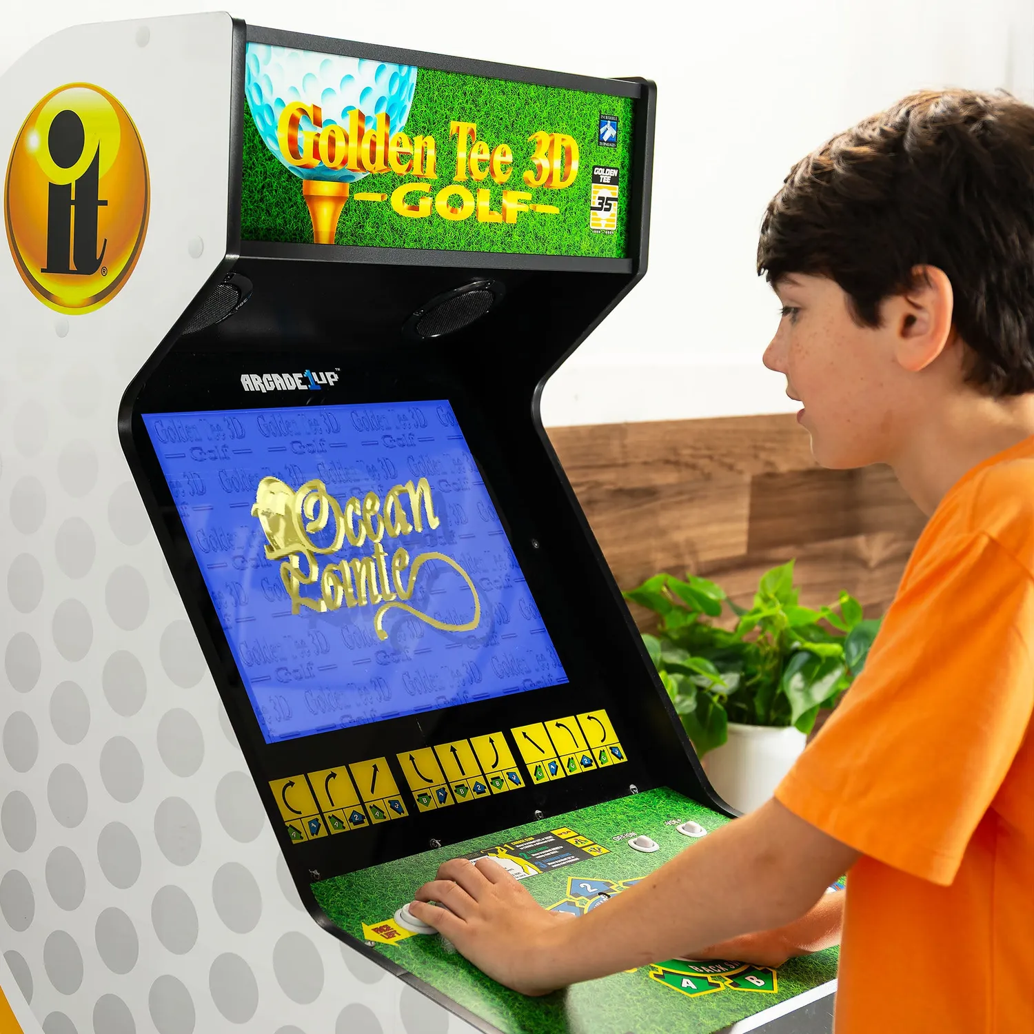 Arcade1Up Golden Tee 3D Deluxe arcadekast 8 games trackball