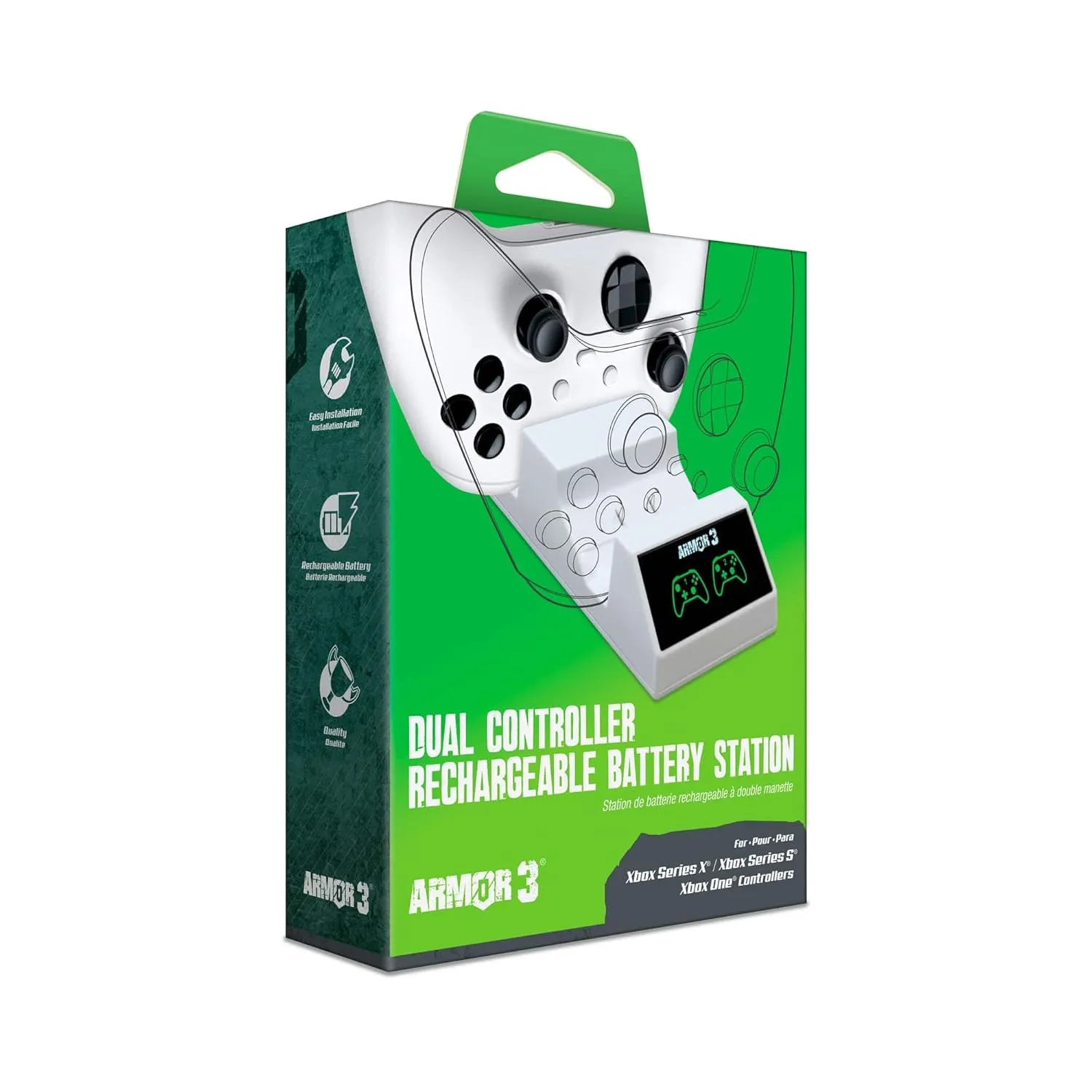 Hyperkin Xbox Series laadstation 2 controllers accu