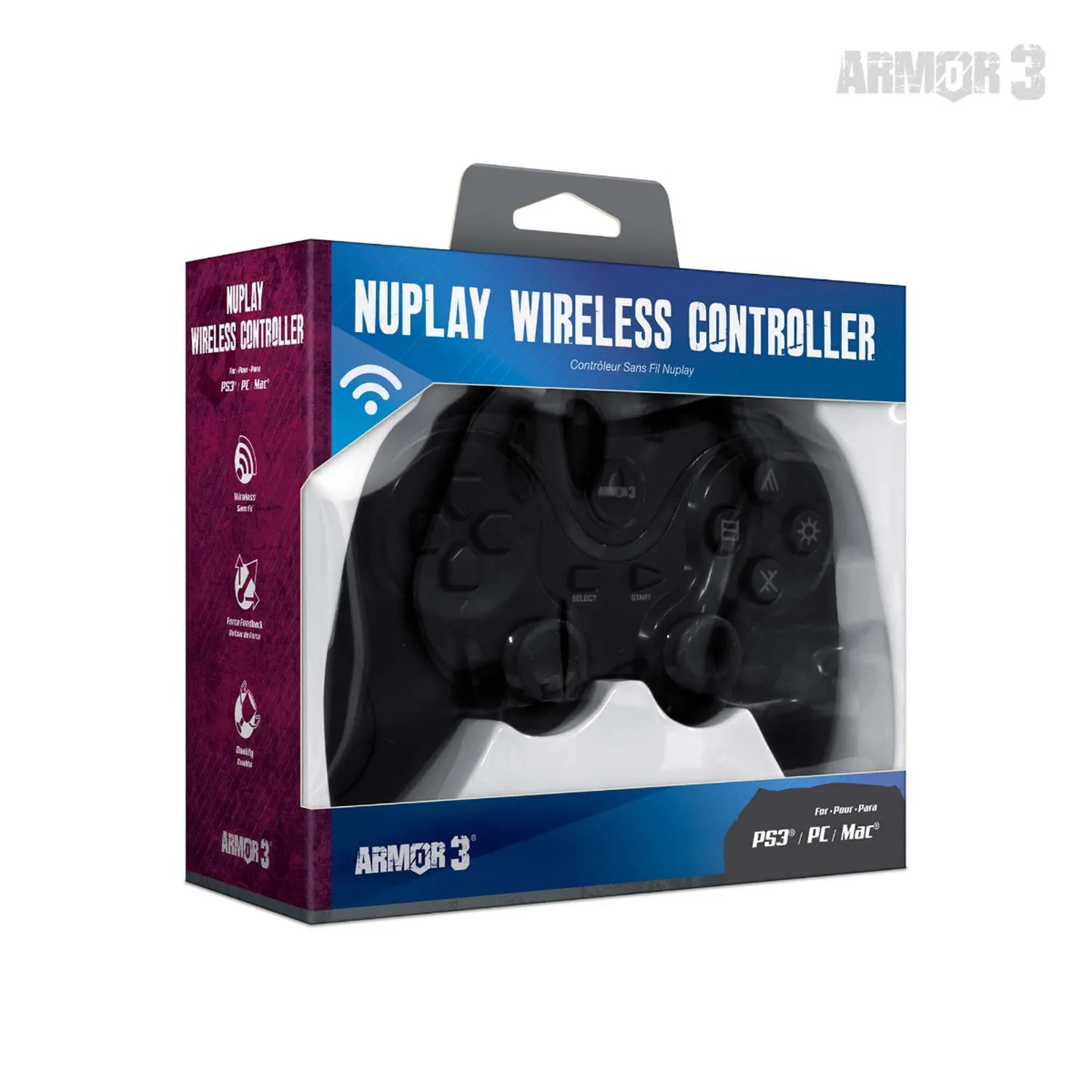 Hyperkin NuPlay PS3 draadloze controller zwart PS3 pc