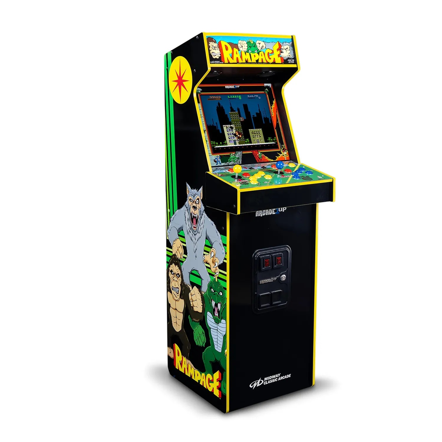 Arcade1Up Joust Rampage Deluxe arcadekast 14 games wifi