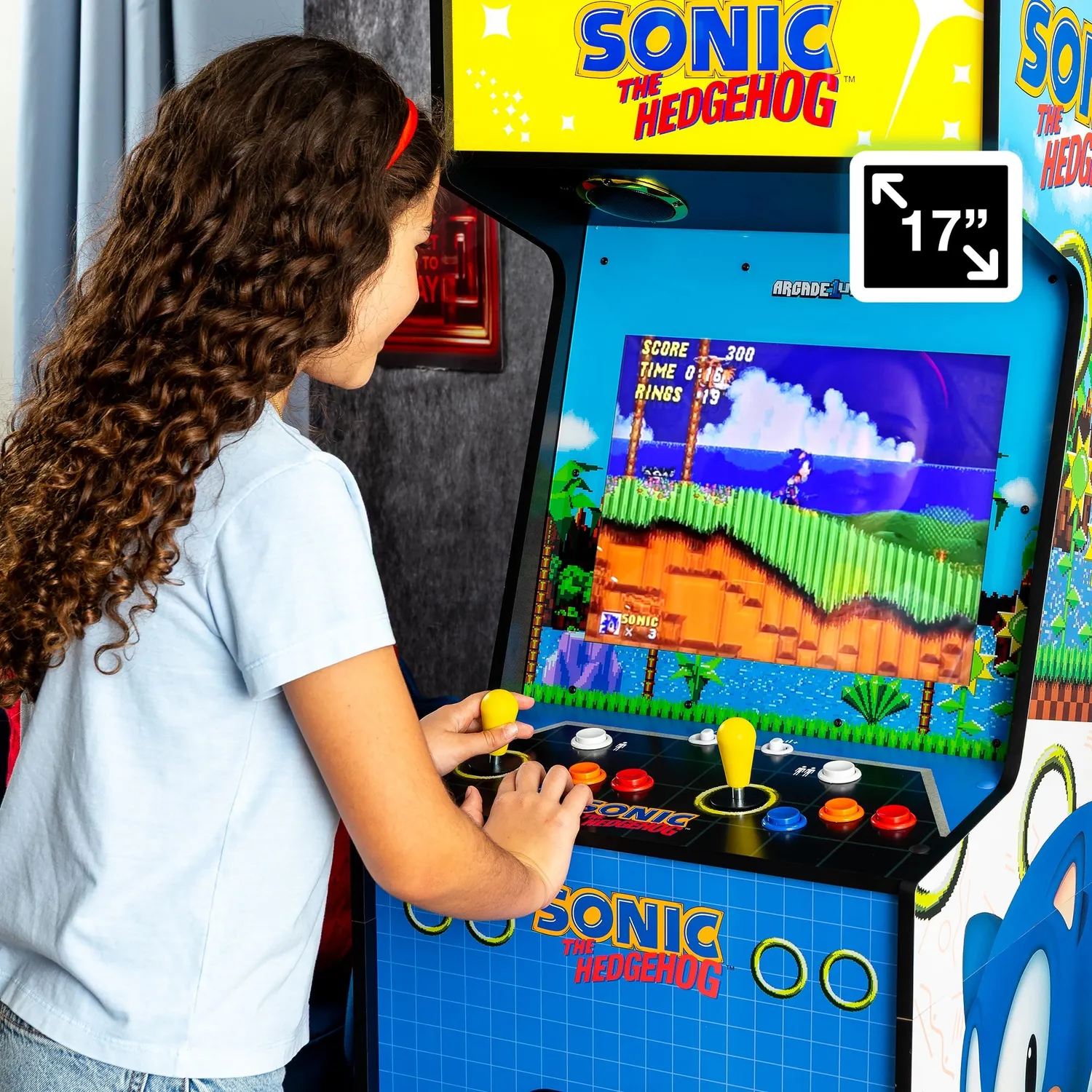 Arcade1Up Deluxe Sonic the Hedgehog arcadeautomaat 4 spellen