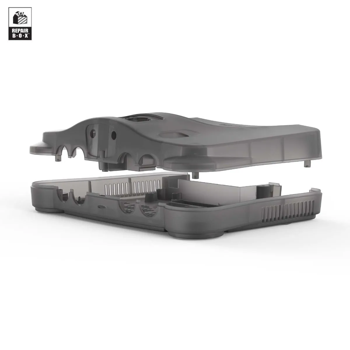 Hyperkin N64 behuizing transparant Smoke Gray shell