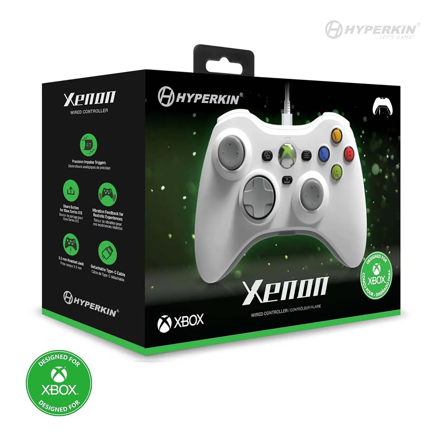 Hyperkin Xenon bedrade controller wit Xbox retro