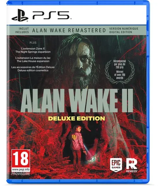 PlayStation Alan Wake II Deluxe Edition PS5 game horror