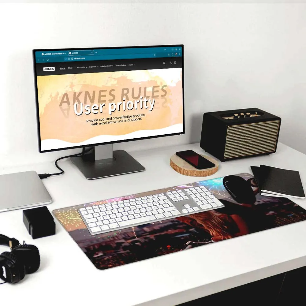 AKNES muismat deskmat bedrukbaar rubber antislip