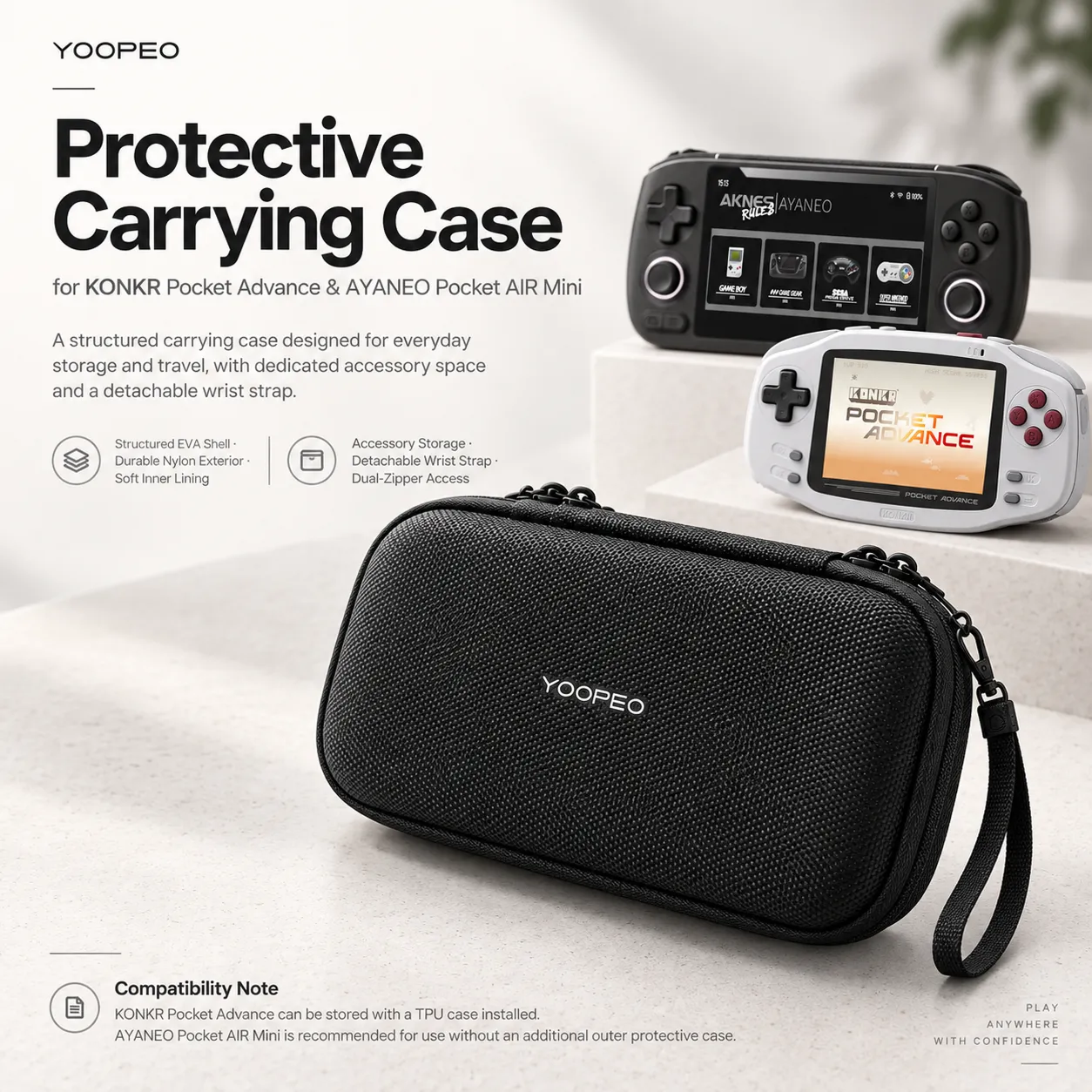 YOOPEO YP119 hoes KONKR Pocket Advance zwart