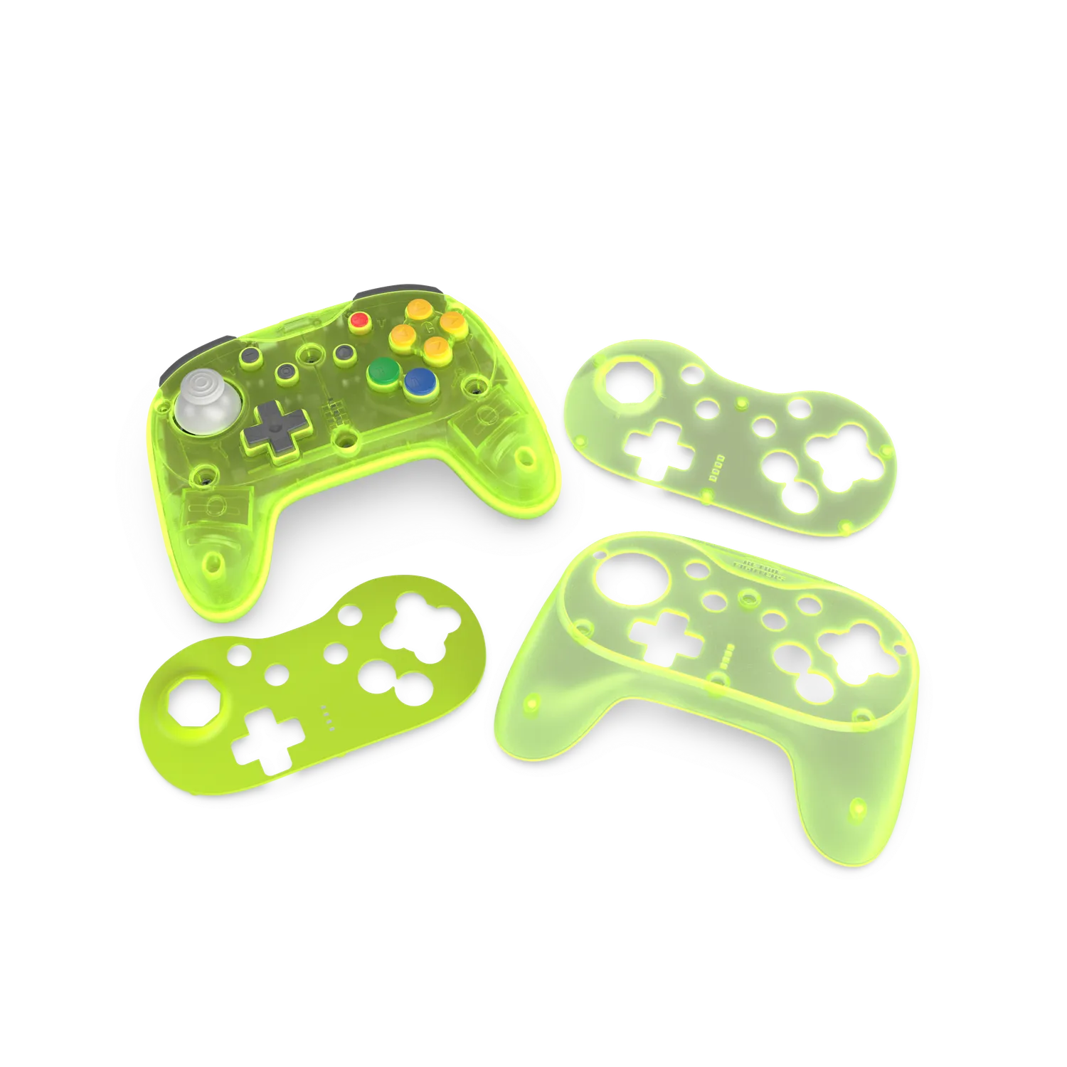 Hyperkin Brawler64 N64 Pro draadloze controller groen hall