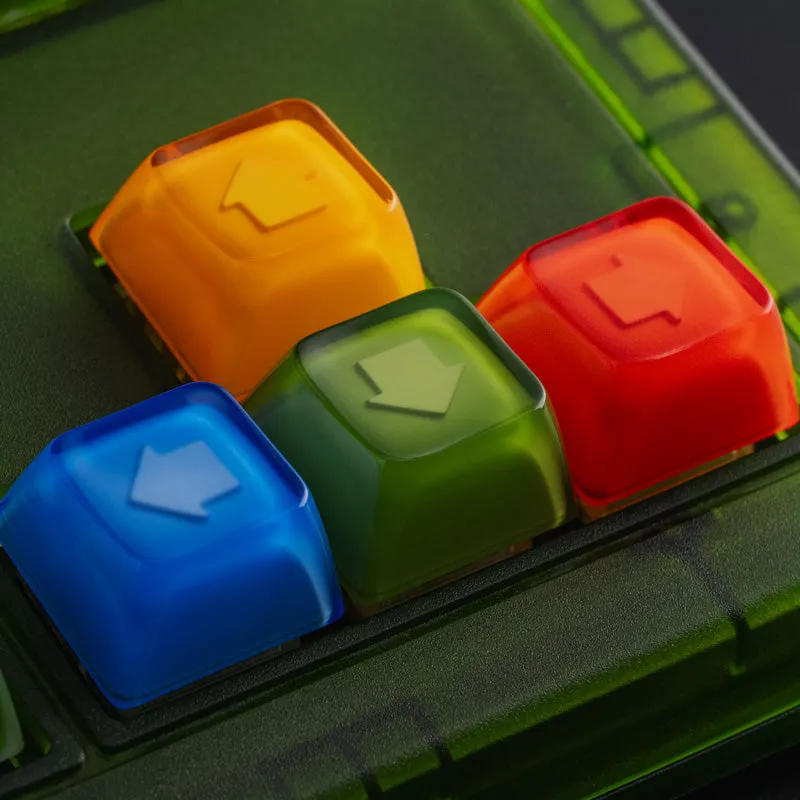 8BitDo Double-Layered Crystal Arrow keycaps transparant