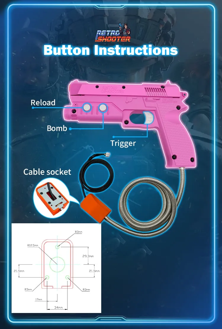 Retro Shooter Reaper Arcade Edition light gun
